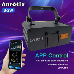 ไฟเลเซอร์งานแต่งงาน 2W RGB สีสันสดใส สำหรับงานแต่งงาน งานปาร์ตี้ แสงสีสำหรับเวทีแสดง ควบคุมผ่าน<span class=keywords><strong>แอ</strong></span>พมือถือแบบไร้สาย DMX - Product Image 2