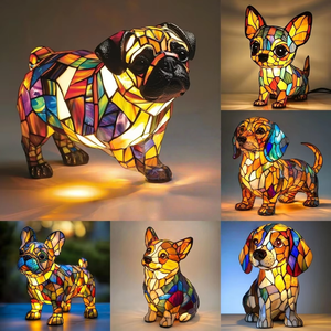 Sáng Tạo Trang Chủ Máy Tính Để Bàn Trang Trí Cross-Biên Giới Con Chó Mới Loạt Đồ Trang Trí Nhựa LED Ánh Sáng Ban Đêm Lễ Hội Động Vật Tượng Cho Giáng Sinh - Product Image 1