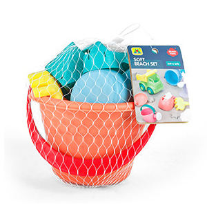 Niños verano plástico suave Castillo aspersión divertido juego juguetes cubo pala arena al aire libre playa Juego de Herramientas juguete para niños - Product Image 2