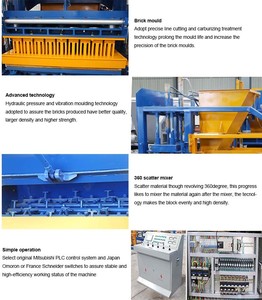 Máquina Automática para Fabricar Bloques de Hormigón QT6-15, Máquina Hidráulica para Ladrillos Huecos y Adoquines - Product Image 3