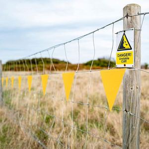 ธงสามเหลี่ยมสำหรับงานก่อสร้าง ธงเตือนความปลอดภัยแบบขายส่ง - Product Image 2