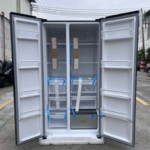 Refrigerador de Exportación para Comercio Exterior, Estándar Europeo, Puerta Doble de Vidrio, Gran Capacidad, Ahorro de Energía, Diseño de Congelador Superior - Product Image 5