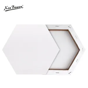 Xin Bowen Art Materials 280Gsm Painting Medium Artist Canvas <strong>Frame</strong> Hexagon Density Plate <strong>Frame</strong> for Oil Acrylic <strong>Paint</strong> Drawing - Product Image 1