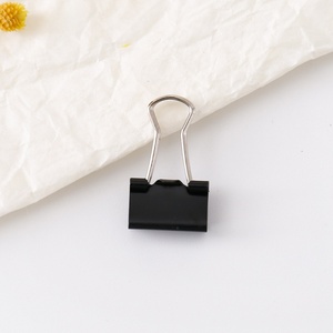 ブラックメタルロングテールクランプファイル小型学生試験用紙仕上げ多機能ダブテールチケット固定ブッククリップ - Product Image 6