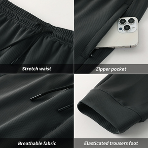 <span class=keywords><strong>Chándal</strong></span> deportivo con cremallera 1/4 para hombre, pantalones informales, traje de manga larga - Product Image 3