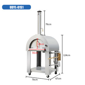 Horno Industrial Comercial para Pizza a la Leña, Máquina para Hacer Tortillas, Galletas, Pan, Cupcakes, Panecillos, Nueces de Maíz con Motor de Núcleo - Product Image 3