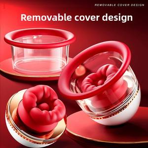 Masseur <span class=keywords><strong>de</strong></span> poitrine à succion et vibrateur clitoridien Night Fun Angel's Kiss, avec couvercle détachable, étanche, jouets sexuels pour couples - Product Image 3