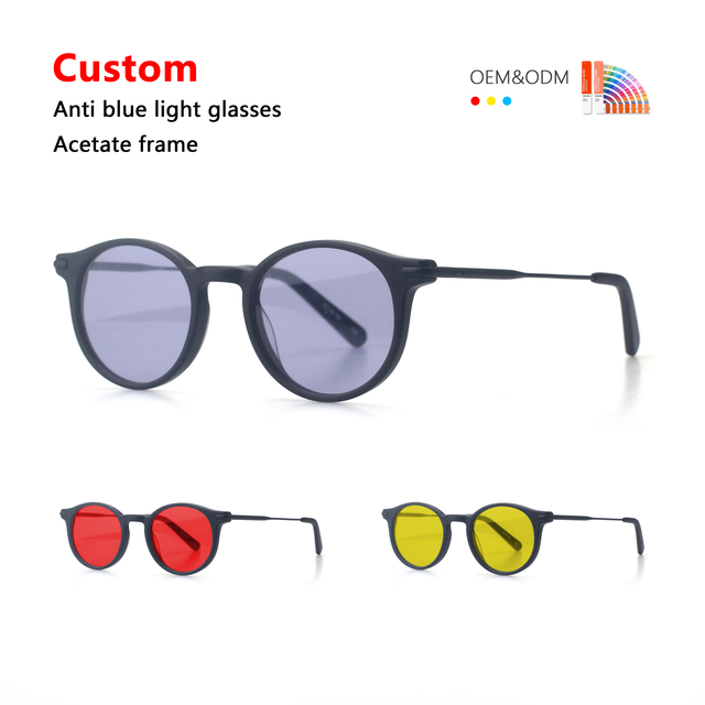 Newest Reading Eyeglasses Brand Designer Custom FL41 UV400 Eyewear Optical Frames Men Acetate Frame Anti Blue Light Glasses