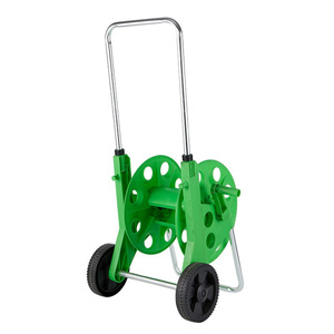 Carrete de manguera de jardín Huabangshi de 60 m, portátil, con ruedas, tipo empuje, para riego exterior y almacenamiento. - Product Image 3