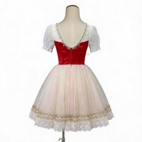 AL-R0456 Tutu Balet Romantis Profesional Wanita Bordir Bunga Kostum Tari Balet Pertunjukan Panggung untuk Giselle/Coppelia