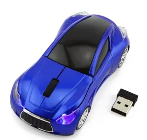 Logo personalizzato stampato promozionale gioco Mouse per auto prezzo all'ingrosso stile caldo 3D auto a forma di Computer Mouse senza fili