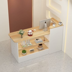 Comptoir de caisse simple et moderne pour petit magasin de vêtements, magasin de proximité, bureau d'accueil, réception - Product Image 2