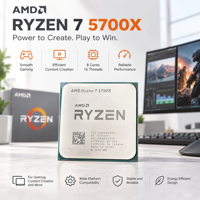Prosesor Desktop 5700X 8C 16T hingga 4.6GHz AM4 Tray Grosir Stok Banyak 32MB Cache DDR4 untuk Pembuat PC Tersedia
