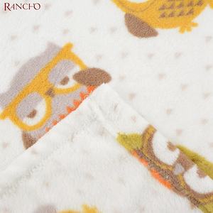 Impreso coral manta de lana de microfibra impresa manta de lana para la venta al por mayor de bebé de lana de coral mantas - Product Image 2