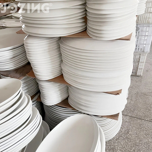 Piatti di Servizio in Porcellana Extra-Large da 14" - 22" di Grado Commerciale, Vendita all'Ingrosso Diretta dalla Fabbrica, Disponibili in Stock, Venduti a Tonnellata - Product Image 5