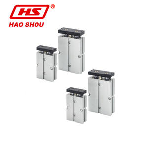 Fabricant de vérins à main de bonne qualité basé à Taïwan, série de vérins à double arbre TN, stock important disponible. Cylindres pneumatiques à doigts - Product Image 4