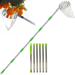 Poteau de cueilleur de fruits avec panier télescopique, outil de cueilleur de fruits réglable - Product Image 2