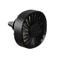 Ventilateur de voiture mini portable transfrontalier 2026 pour extérieur, fixation sur grille d'aération, aromathérapie, lumière USB colorée, en plastique ABS, modèle F22, 88x83x83mm, Chine