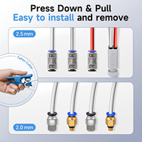 YouQi tabung Printer 3D dengan pemotong 2.5mm ID * 4mm OD PTFE Tube cocok langsung Drive Extruder 3D Printer Bambu Lab A1/A1