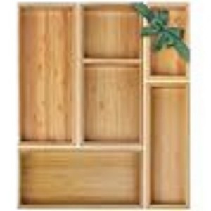 Caja de almacenamiento de madera, organizador de cajones rectangulares para cubiertos, cosméticos, almacenamiento de cuchillos telescópicos, sin cubierta, tipo vertical - Product Image 1