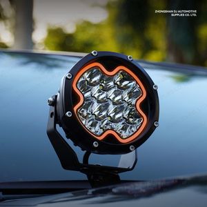 5 אינץ '100w 12v הוביל אור קדמי ענבר לבן 4 x4 ערפל לבן תאור אור מחוץ לכביש הוביל אור ג' יפ רכב צהוב - Product Image 1