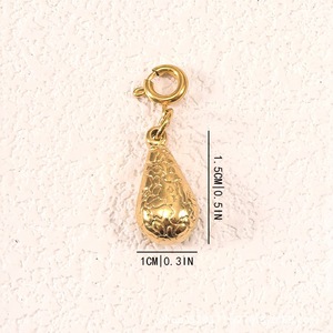 Vente en gros de pendentifs en acier inoxydable doré de style chinois vintage pour la fabrication de colliers, bracelets et boucles d'oreilles DIY - Product Image 4