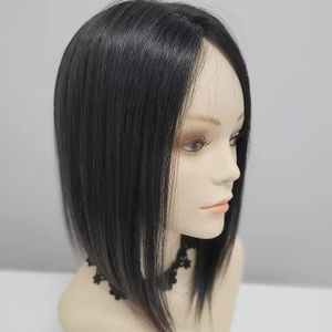 Postizo de Cabello Humano con Clip de 12 Pulgadas, Estilo Liso Medio, Ligero y Voluminoso, Diseño Coreano, Envío Rápido - Product Image 1