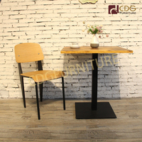 Nouveau produit 2023, Style français, Design Antique, commercial, hôtel, café, café, Table de Restaurant carrée