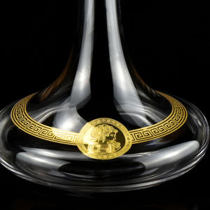 Carafe à vin en cristal soufflé à la main de style européen Elizabeth, haut de gamme, avec bec verseur aérateur et design à <span class=keywords><strong>bouche</strong></span> oblique, pour la maison et l'hôtel - Product Image 1