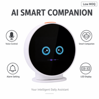 Robot Pendamping Pintar AI LED Biru Suara CE Anak-anak Belajar Bangun Tidur Grosir Kustom ODM