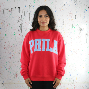 เสื้อสเวตเชิ้ตคอเต่า PHILA ผ้าฝ้าย 100% ปักลาย апплика คอเสื้อกว้าง เสื้อสเวตเชิ้ตสำหรับชมรมนักเรียน ใช้ด้ายคุณภาพดี - Product Image 1