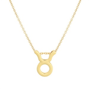 Bijoux féminins tendance, collier avec signe du zodiaque, plaqué or, charme astrologique, collier horoscope - Product Image 5