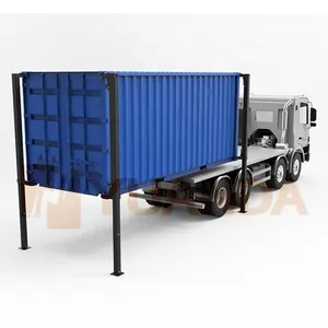 Ngoài Trời 20ft 40 'Vận Chuyển Container Thủy Lực Xi Lanh Jack Nâng Hệ Thống Thủy Lực Đơn Vị Điện Cho Container