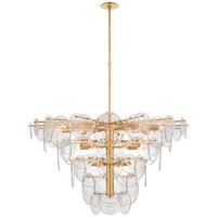 Nordique De Luxe Décoratif Maison Villa Pendentif Lumière Style Simple Murano Blanc Verre Soufflé Clair Lustres