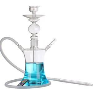 Shisha-Cachimba de cristal, estilo ruso clásico con luz LED