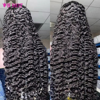 Pelucas de Cabello Humano Virgen al Por Mayor con Frente de Encaje, Pelucas Rizadas con Cutícula Alineada, Pelucas Frontales de Encaje HD Transparente 13x6 para Mujeres Negras