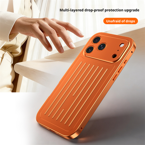 Funda para Teléfono con Panel Trasero de Metal de <span class=keywords><strong>Nuevo</strong></span> Diseño para <span class=keywords><strong>iPhone</strong></span> 17 16 15 14 Pro Max, Pantalla de Vidrio Templado de Alta Definición, Protección de 360 Grados - Product Image 5