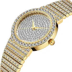 Reloj de cuarzo para mujer Miss Fox 2562, reloj de aleación a la moda de estilo informal con diamantes de cristal para mujer, reloj para mujer