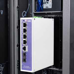 Thông minh công nghiệp PoE <span class=keywords><strong>Hub</strong></span> | 4x30W cổng + 2xfiber | 64G chuyển đổi | đường sắt gắn kết - Product Image 3