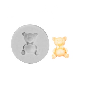 Venta al por mayor Mini oso <span class=keywords><strong>de</strong></span> peluche hecho a mano resina <span class=keywords><strong>de</strong></span> cristal moldes <span class=keywords><strong>de</strong></span> silicona DIY <span class=keywords><strong>chocolate</strong></span> hornear Fondant pastel <span class=keywords><strong>molde</strong></span> - Product Image 3