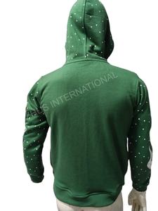 Sudadera con Capucha para Hombre, Estilo Urbano, de Alta Calidad, Ecológica, Transpirable, con Estampado Serigrafiado, Bordado 3D, Cierre de Cremallera, Diseño Desgastado - Product Image 3