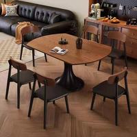 Table à manger extensible et pliable en bois massif moderne, mobilier écologique pour les petits espaces et les hôtels