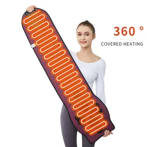 OEM a6-2 özel geliştirme 360 ısıtma EMS darbe titreşim menstrüel ağrı kesici bel masaj kemeri