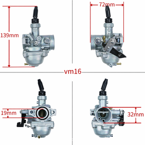 Carburateur Mikuni VM16 19 mm en acier inoxydable 70cc 90cc 110cc ATV Dirt Bike à curseur plat Neuf <span class=keywords><strong>Prix</strong></span> usine - Product Image 2