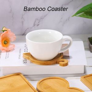 Posavasos Ecológicos de Bambú Natural con Grabado Láser, Logotipo Personalizado, Clásicos, de Alta Calidad, en Stock, Muestras Gratis, Regalo en Blanco - Product Image 4