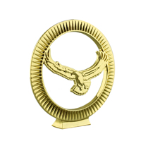 Plaque en métal logo personnalisé, médaille d'aigle d'or, trophée de sport