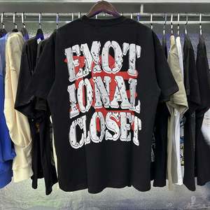 Camisetas de Alta Calidad 100% Algodón, Estilo Urbano, Estampado Gráfico, Tallas Grandes, Ropa para Hombre, Camisetas con Diseño de Emociones Mixtas - Product Image 3