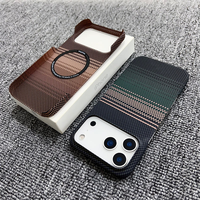 Nouvelle coque de téléphone magnétique en fibre de carbone à motif pour iPhone Air 17 Pro Max 16 Plus 15 14 13, coques en carbone orange