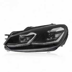 Nouvel ensemble de phares 12V amélioré avec DRL Demon Eye, accessoire automobile pour Volkswagen <span class=keywords><strong>Golf</strong></span> 6 <span class=keywords><strong>GTI</strong></span> 2008-2012, phares bicolores - Product Image 2