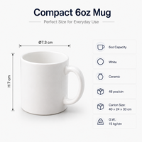 Tasses miniatures en porcelaine fine de 6 oz, personnalisables avec logo, pour expresso, café, thé, desserts et sauces, vente en gros